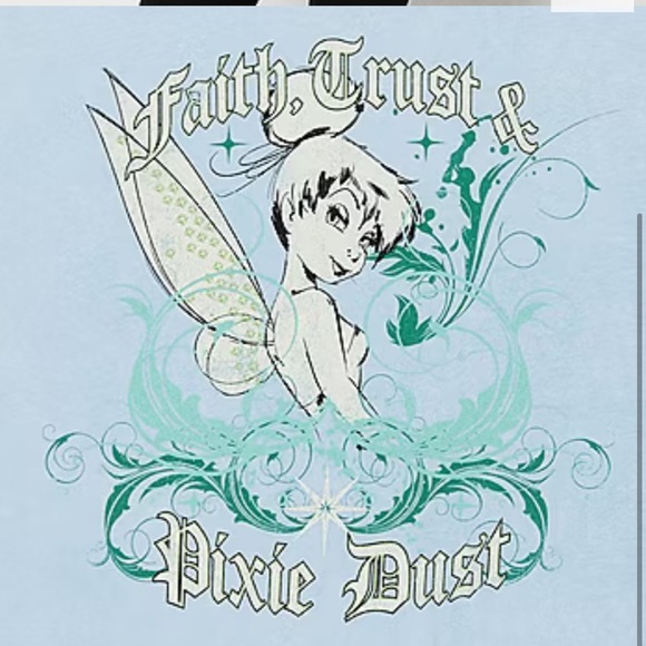 Disney Tinkerbell Graphic Tee Shirt Size 2X Juniors - Picture 3 of 4